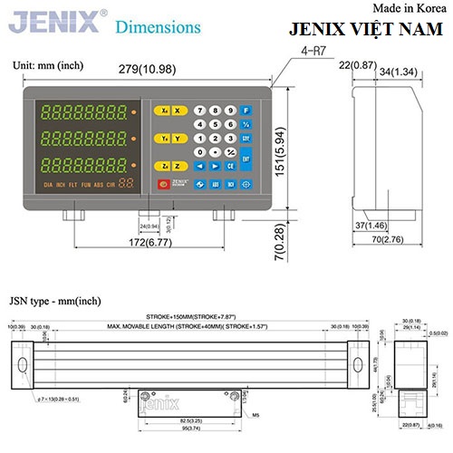 THƯỚC QUANG JENIX