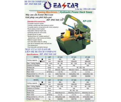 MÁY CƯA CẦN KP-225, KP-280, KP-320, KP-380, KP-450, KP-200