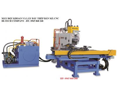 MÁY ĐỘT KHOAN LỖ VÀ LẤY DẤU THÉP BẢN MÃ CNC PPD103B